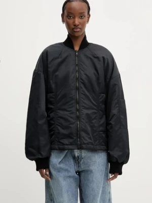 Sportmax kurtka bomber Zebu kolor granatowy przejściowa oversize 2512021011600