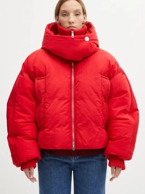 Sportmax kurtka puchowa GLIZIA kolor czerwony zimowa oversize 2522486012600