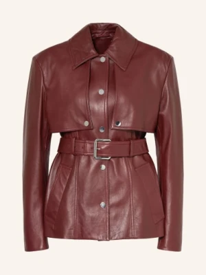 Sportmax Kurtka Skórzana Tenzone rot
