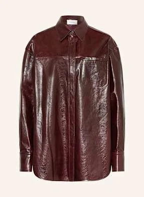 Sportmax Overjacket Borel Ze Skóry rot