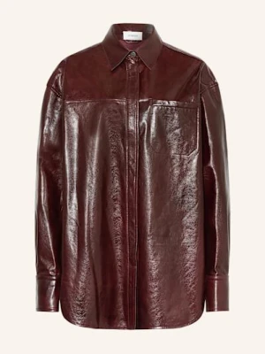 Sportmax Overjacket Borel Ze Skóry rot