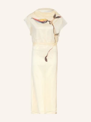 Sportmax Satyna Sukienka Viale gelb