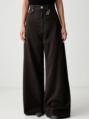 Sportmax Siamese jeansy wide leg damskie