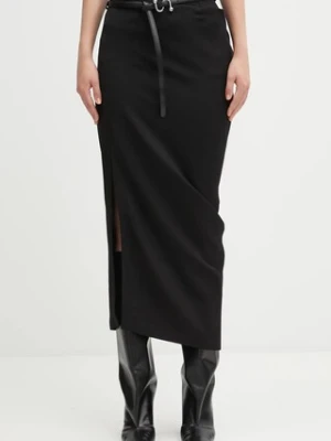 Sportmax spódnica PONTIDA kolor czarny midi prosta 2522106041600