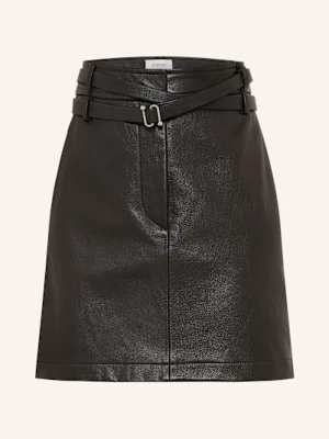 Sportmax Spódnica Skórzana Patto schwarz