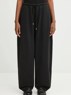 Sportmax spodnie dresowe LORD damskie kolor czarny gładkie 2522786025600