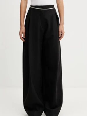 Sportmax Spxfante spodnie garniturowe z wełną damskie