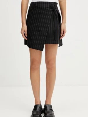 Sportmax Spxfatti spódnica z rozcięciem z wełną