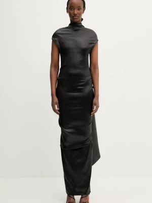 Sportmax sukienka Abadan1234 kolor czarny maxi dopasowana 2512221073600