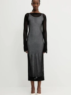 Sportmax sukienka Grado kolor czarny maxi dopasowana 2512391012600