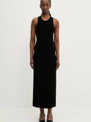 Sportmax sukienka Orosei kolor niebieski maxi dopasowana 2512321024600