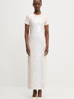 Sportmax sukienka Ranghi kolor beżowy maxi prosta 2512621072600