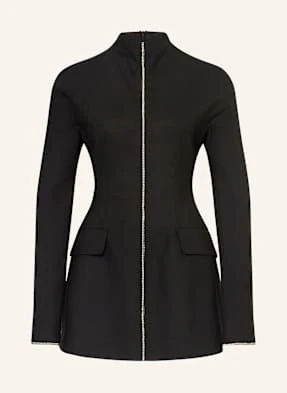 Sportmax Sukienka tefrite01 Z Ozdobnymi Kamykami schwarz