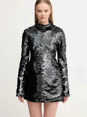 Sportmax sukienka TEFRITE04 kolor czarny mini rozkloszowana 2522626014600