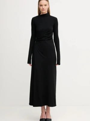 Sportmax sukienka z dodatkiem wełny EDILE kolor czarny mini rozkloszowana 2522626022600