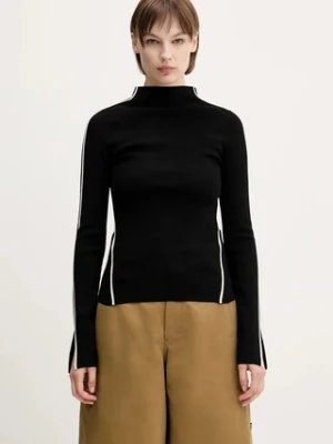 Sportmax sweter Adda damskie kolor czarny lekki z półgolfem 2512361131600