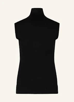 Sportmax Top Z Dzianiny Vertigo schwarz