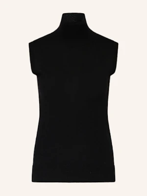 Sportmax Top Z Dzianiny Vertigo schwarz