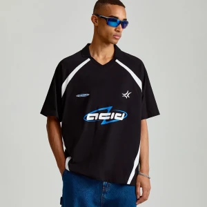 Zdjęcie produktu Sportowa koszulka polo z nadrukiem House czarny
