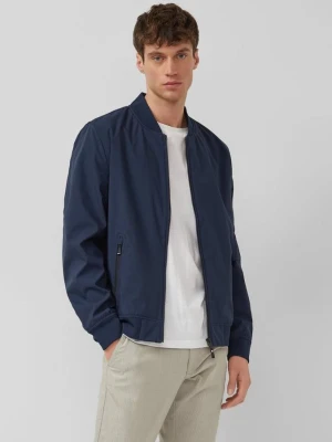 Sportowa kurtka softshell z kołnierzem typu bomber s.Oliver niebieski