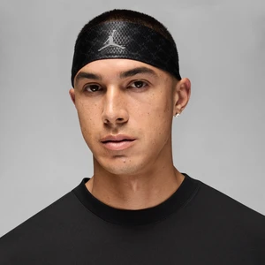 Sportowa opaska z nadrukiem na głowę Dri-FIT Performance Jordan - Czerń