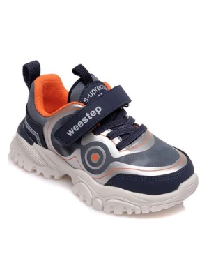 Sportowe buty dla chłopca niebieskio-szare Weestep