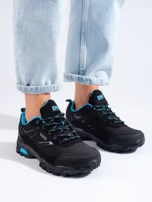 Sportowe buty trekkingowe damskie DK czarno niebieskie