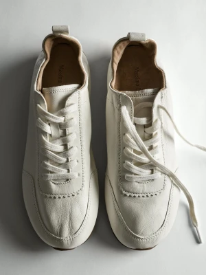 Sportowe Obuwie Ze Skóry Soft - Biały - - Massimo Dutti - Female