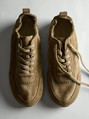 Sportowe Obuwie Ze Skóry Soft - Piaskowy - - Massimo Dutti - Female