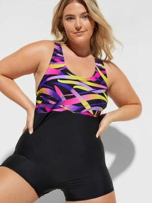 Sportowy kostium kąpielowy z szybkoschnącego materiału bonprix