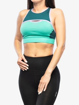 Sportowy stanik Icebreaker ZoneKnit Sport Bra - fresh/green