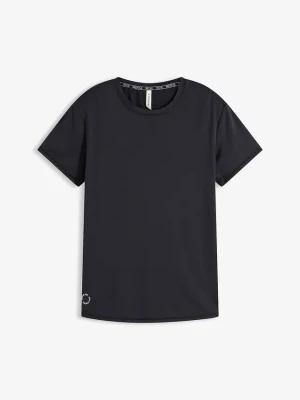 Sportowy T-shirt oversize o fakturze strukturalnej BonPrix czarny