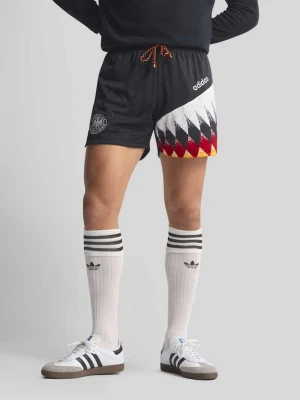 Sportshorts o kroju regular fit z detal z logo DFB Adidas Czarny