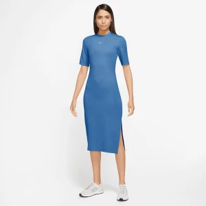 Zdjęcie produktu Sportswear Chill Knit Women's Tight Midi Dress, markiNike, Sukienki i spódnice, w kolorze zielony, rozmiar: