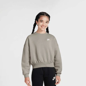 Nike Sportswear Club Fleece Boxy Crew Low Brand Read uniseks T-Shirty i Topy szary rozmiar Odzież