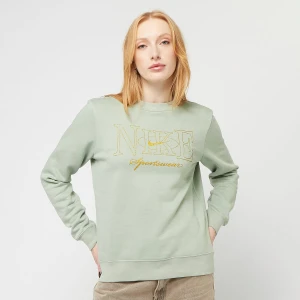 Nike Sportswear Club Fleece Crew Shine kobiety Bluzy zielony rozmiar Odzież