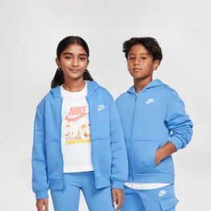 Sportswear Club Fleece Full-Zip Hoodie, markiNike, T-Shirty i Topy, w kolorze niebieski, rozmiar: