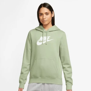 Nike Sportswear Club Fleece Logo Hoodie kobiety Bluzy czerwony rozmiar Odzież