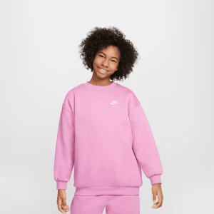 Nike Sportswear Club Fleece Oversized Crew uniseks T-Shirty i Topy różowy rozmiar Odzież