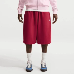 Sportswear Club Oversize French Terry Shorts Nike czerwony