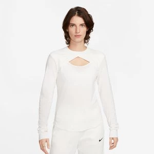 Sportswear Cut Out Long-Sleeve Top, markiNike, Długie rękawy, w kolorze biały, rozmiar: