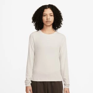 Sportswear Essential Rib Longsleeve Mod Crop Top, markiNike, Długie rękawy, w kolorze beż, rozmiar: