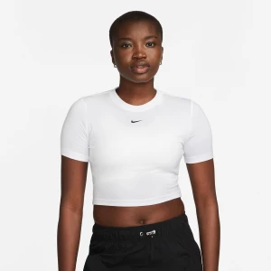Nike Sportswear Essential Slim Crop Tee kobiety T-Shirty i Polo biały rozmiar Odzież