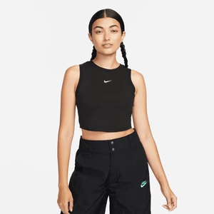 Sportswear Essentials Rib Crop Tanktop, marki NIKEApparel, w kolorze Czarny, rozmiar