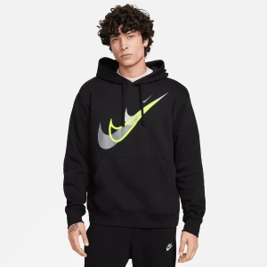 Nike Sportswear Fleece Hoodie mężczyźni Bluzy czarny rozmiar Odzież