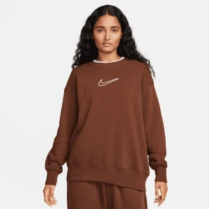 Sportswear Phoenix Fleece Oversized Crew Sweatshirt, markiNike, Bluzy, w kolorze brązowy, rozmiar: