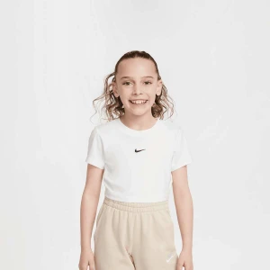 Nike Sportswear Short Sleeve Slim Crop Tee uniseks T-Shirts biały rozmiar Odzież