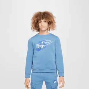 Nike Sportswear Standard Issue Crew uniseks T-Shirty i Topy niebieski rozmiar Odzież