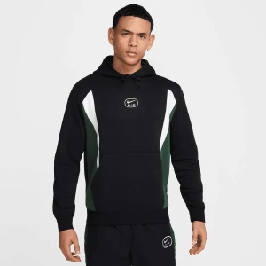 Nike Sportswear Swoosh Air Fleece Hoodie mężczyźni Bluzy czarny rozmiar Odzież