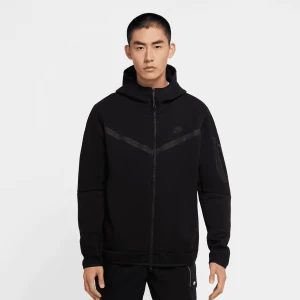 Nike Sportswear Tech Fleece Full-Zip Hoodie mężczyźni Bluzy czarny rozmiar Odzież